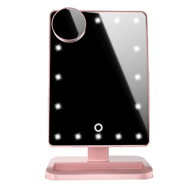 Touch Screen LED Makeup Mirror with Bluetooth & 10X Magnifier