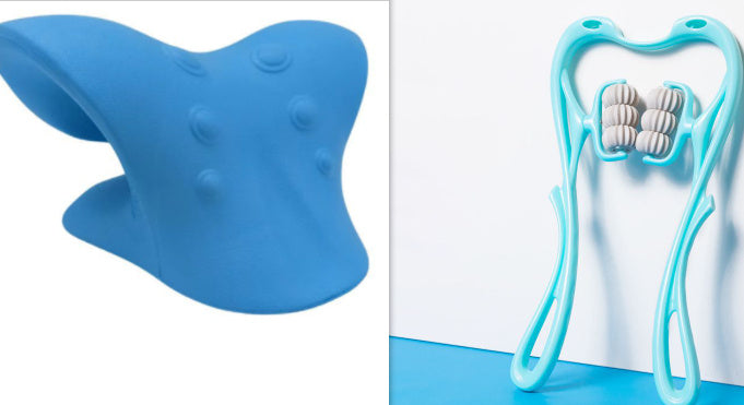 Manual Six-Wheel Neck Massager Roller