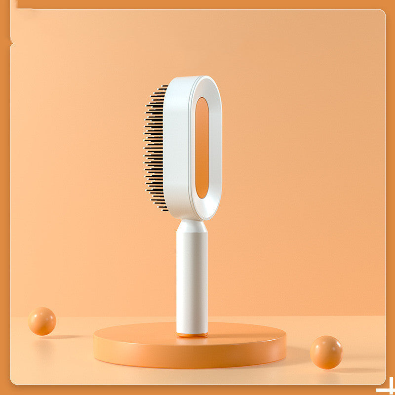 Self-Cleaning Hair Brush with Scalp Massage & Anti-Static