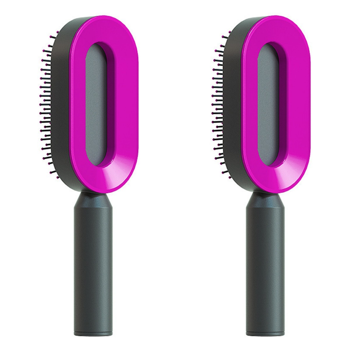 Self-Cleaning Hair Brush with Scalp Massage & Anti-Static