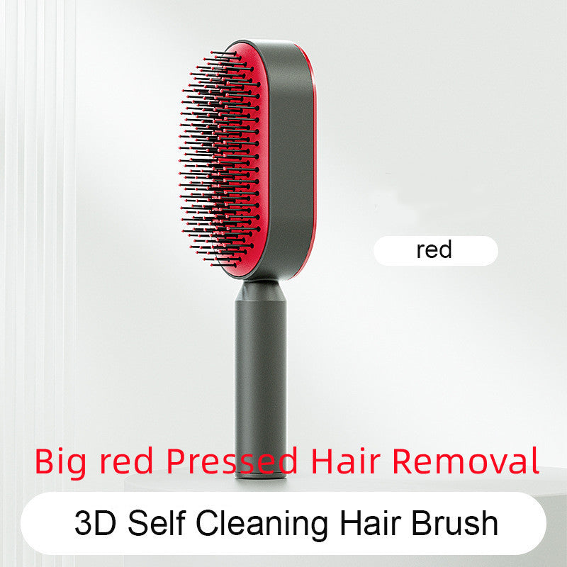 Self-Cleaning Hair Brush with Scalp Massage & Anti-Static