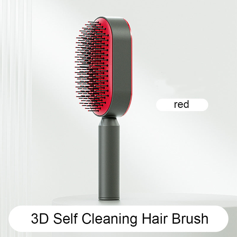 Self-Cleaning Hair Brush with Scalp Massage & Anti-Static