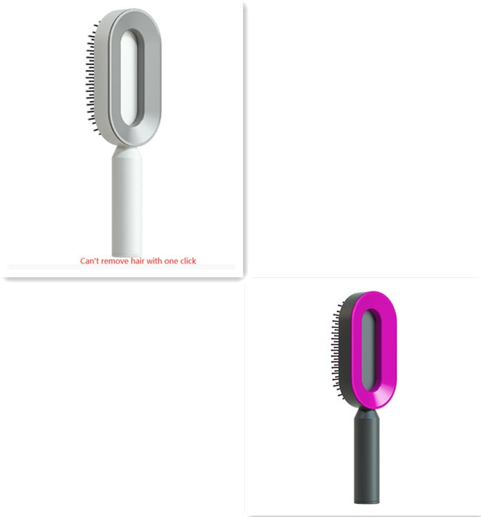 Self-Cleaning Hair Brush with Scalp Massage & Anti-Static