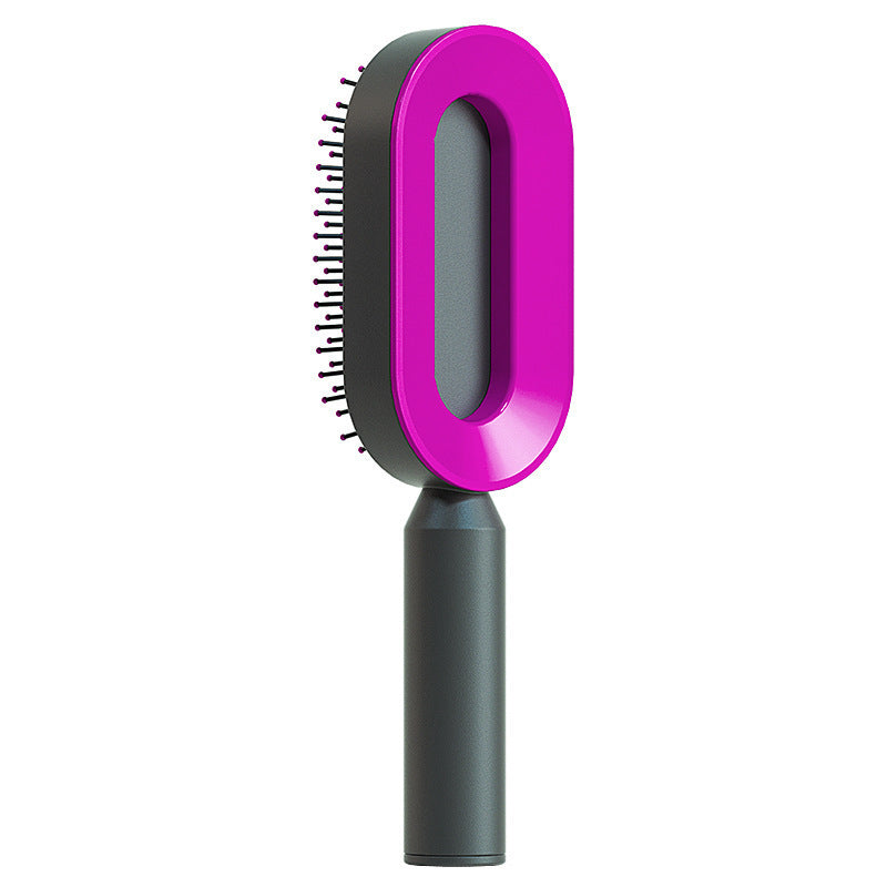 Self-Cleaning Hair Brush with Scalp Massage & Anti-Static