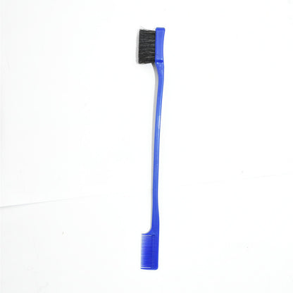 Beauty Double Side Edge Control Hair Comb Hair Brush Eyebrow Brush Hair Styling Salon Hair Accessories Random Color
