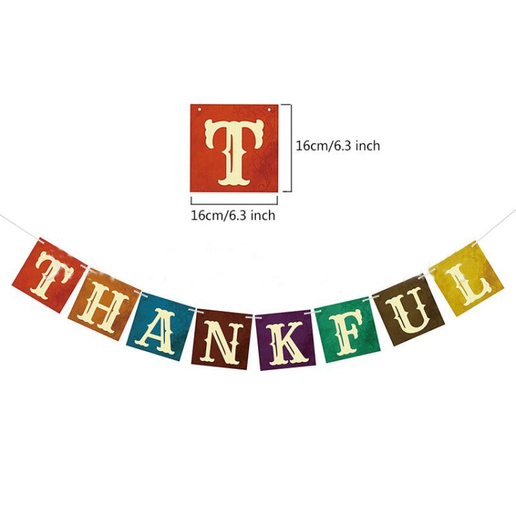 Thanksgiving Day Flag  Festive Fall Outdoor Decoration