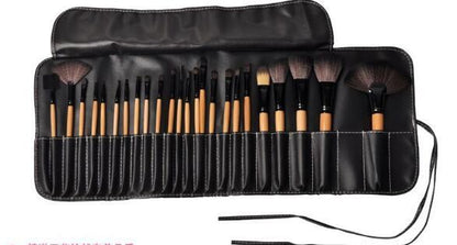 24-Piece Professional Makeup Brush Set with Gift Bag – Foundation, Eyeshadow, Eyebrow & Powder Brushes