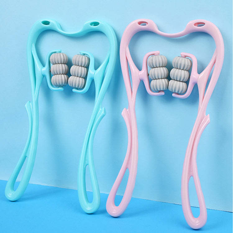 Manual Six-Wheel Neck Massager Roller