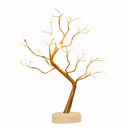 Thanksgiving Scene Layout Home Decorative Lamp with a tree design, warm light LED branches for home decor.