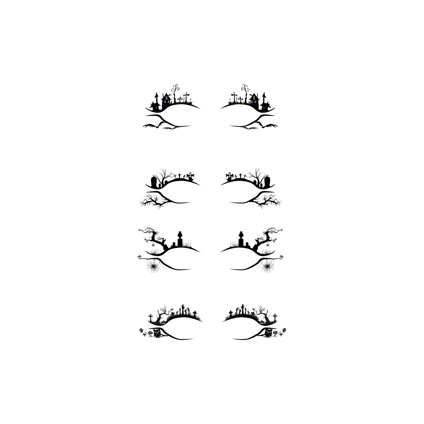 Halloween Eyeliner Stickers Party Makeup Tools