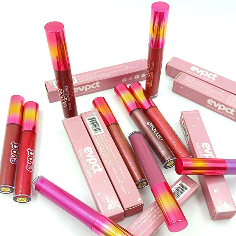 Lip Gloss 12 Bows Set Liquid Lipstick